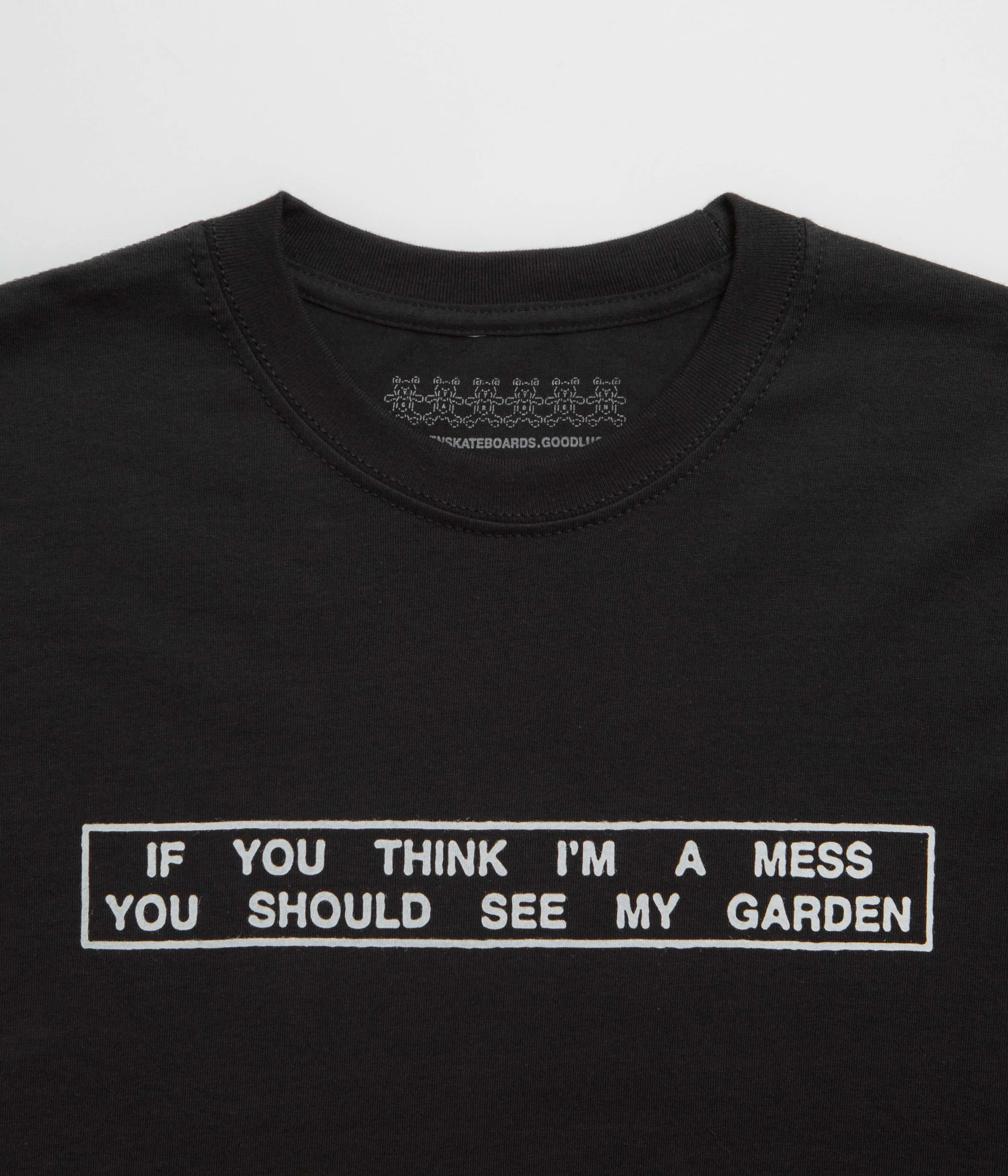 monogram Garden Mess T-Shirt - Black