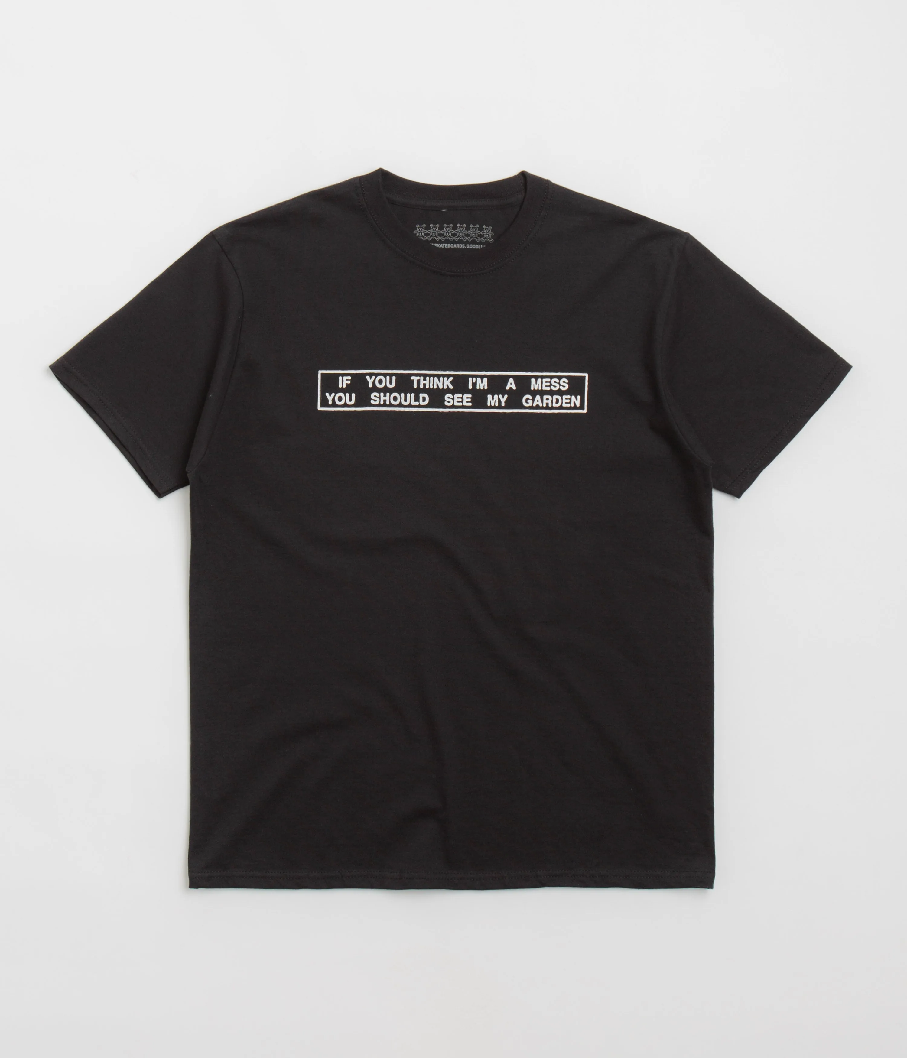 Breathable fabric Neutral Colors Garden Mess T-Shirt - Black