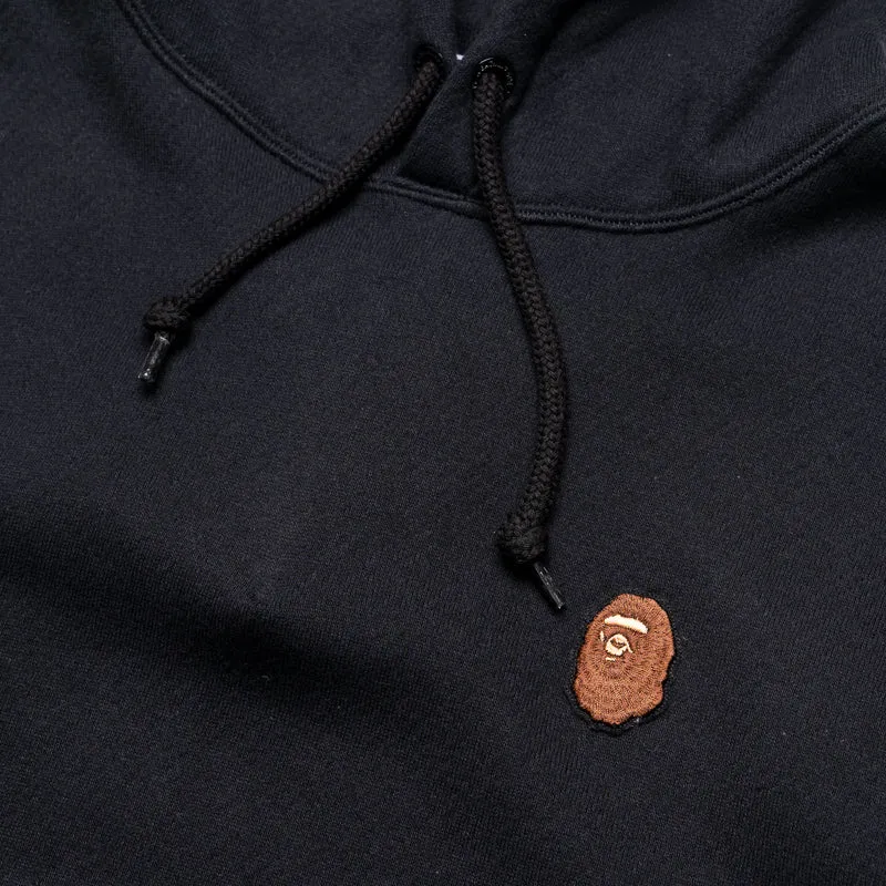Tech Wear Lounge Wear A Bathing Ape One Point Pullover Hoodie - Black