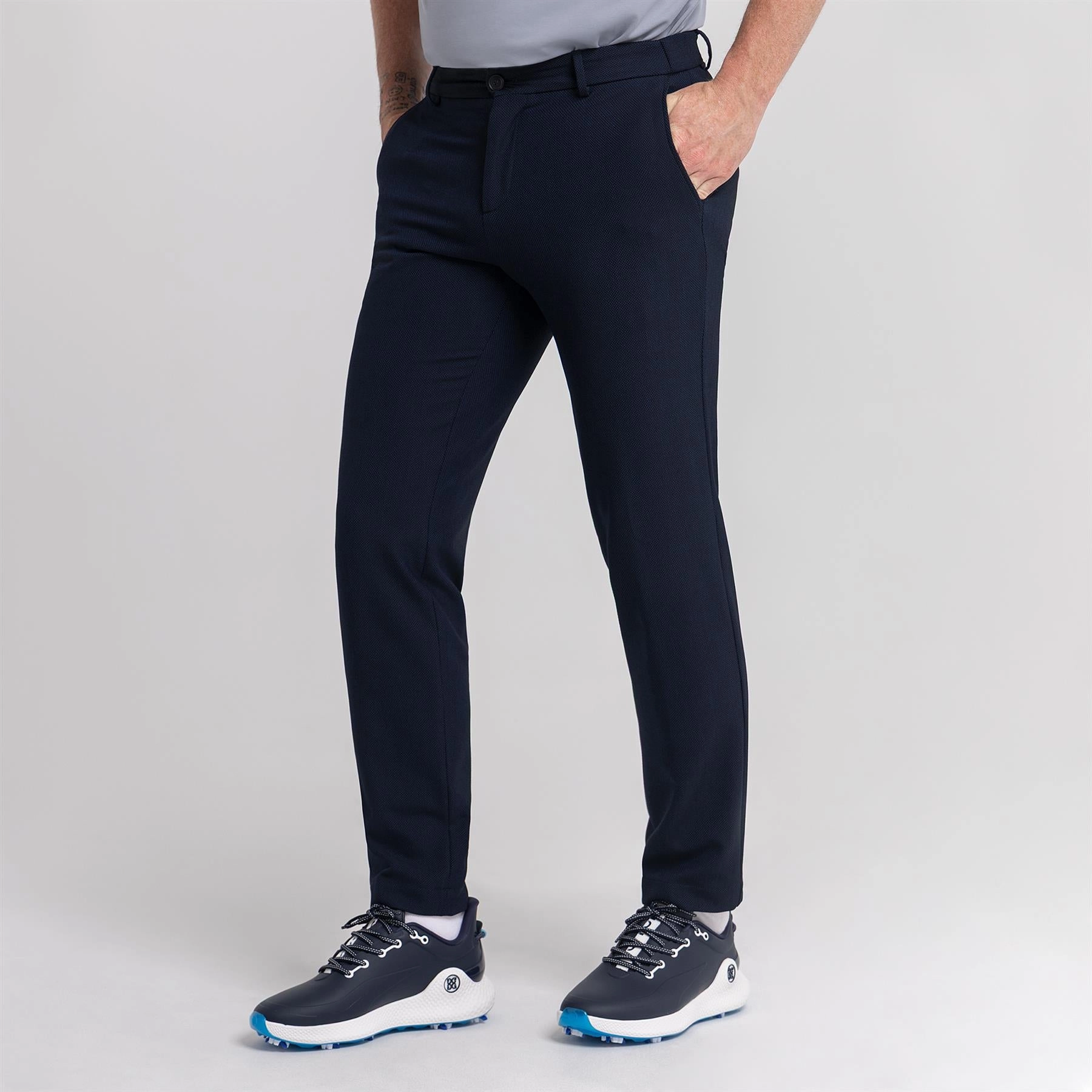 Genius 252 Trousers Dark Blue Low Bulk Design Windproof coating