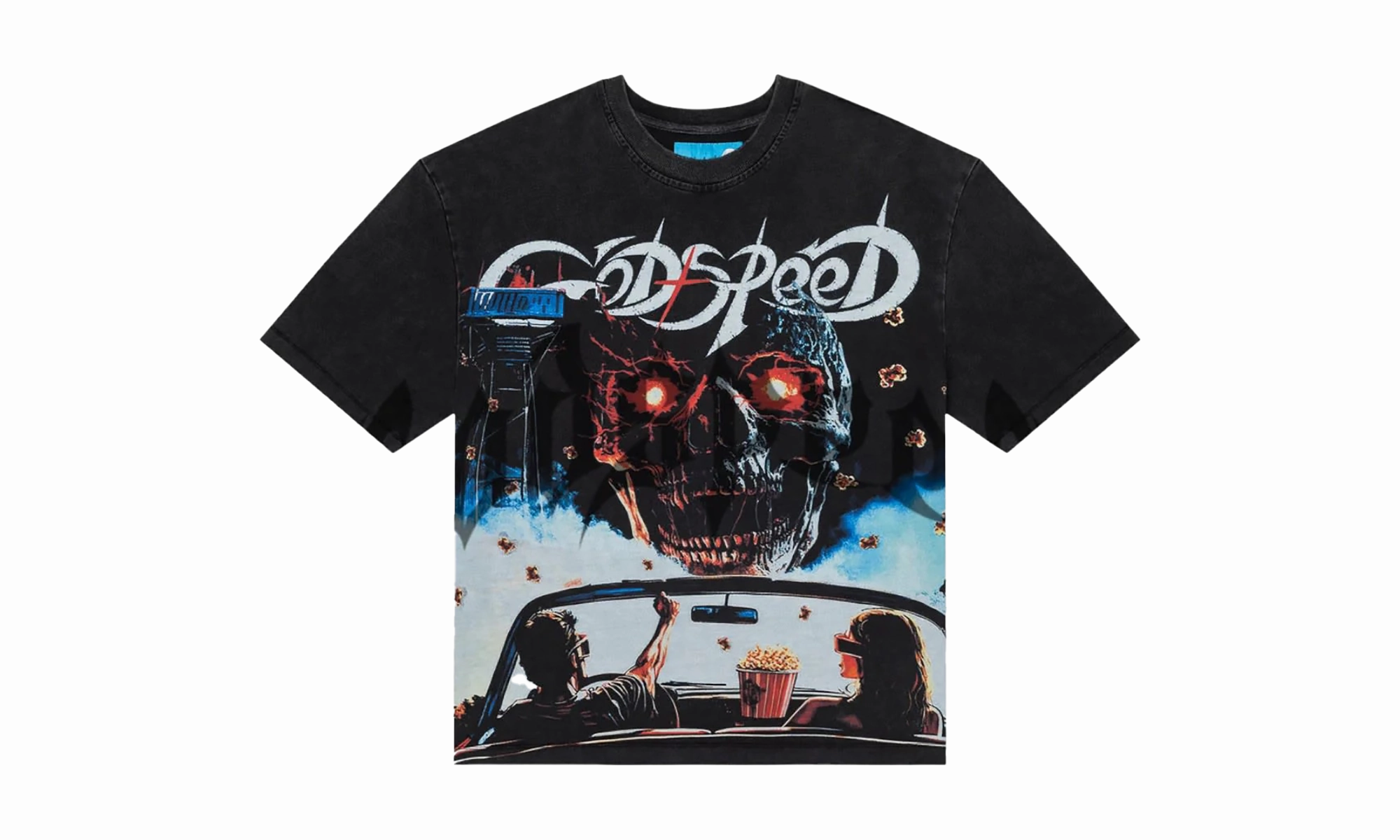 Drive-In T-Shirt "Black Wash" Flash Look