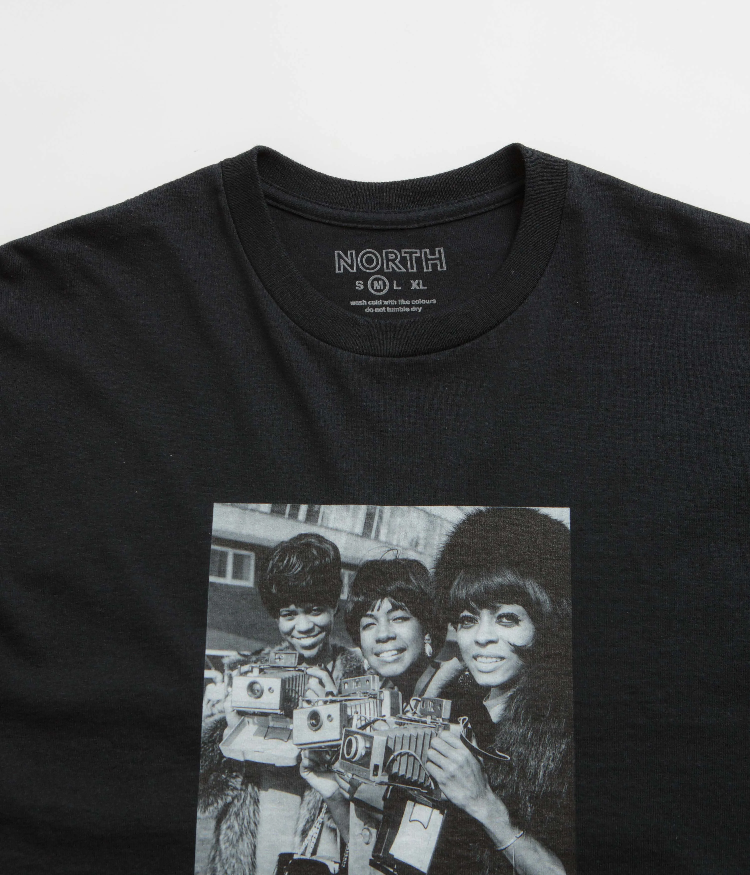 North The Supremes T-Shirt - Black subtle hem