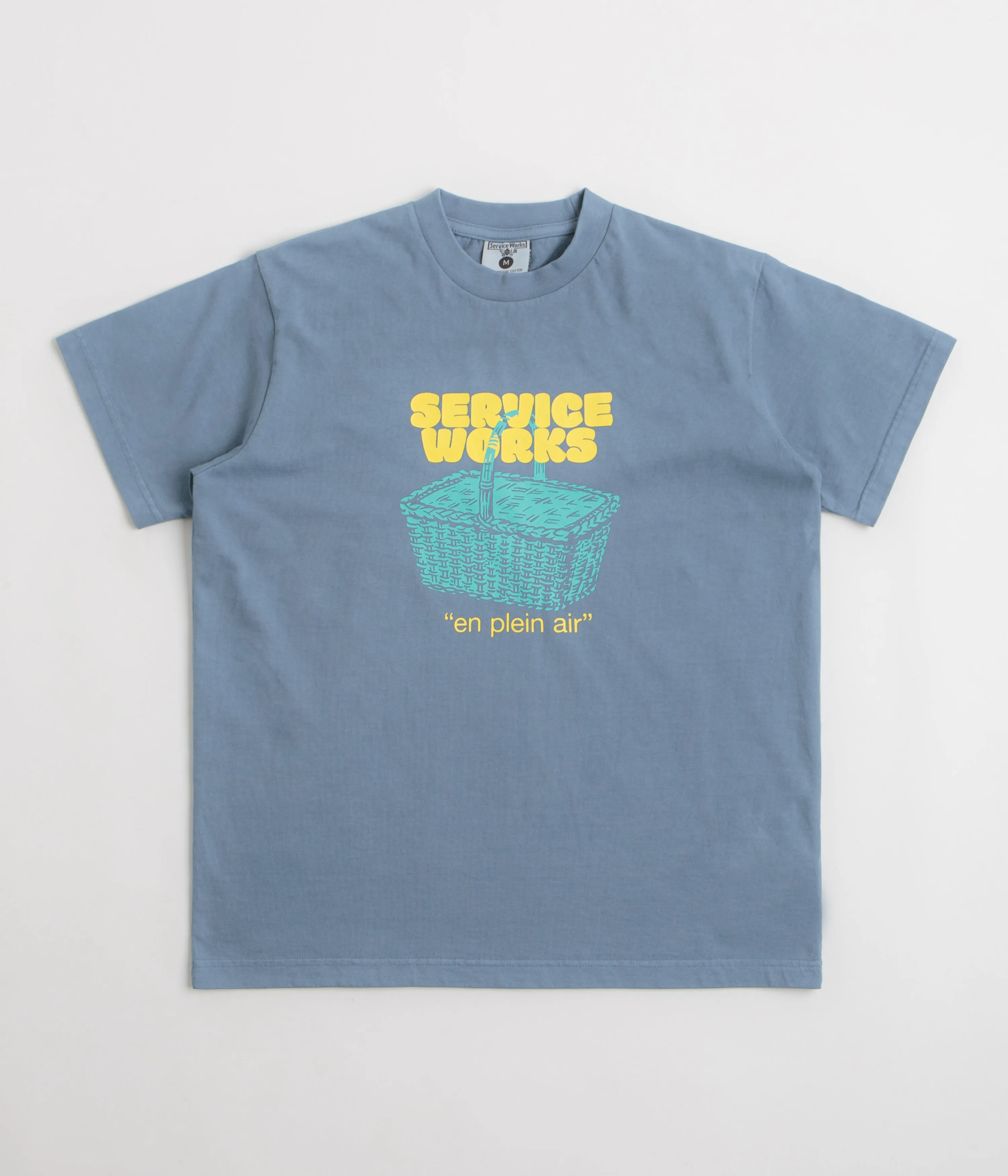 Service Works En Plein Air T-Shirt - Slate Pastel Shade