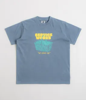 Service Works En Plein Air T-Shirt - Slate Pastel Shade