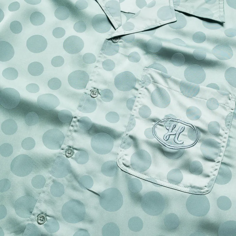 Spring Trend Casual Comfort Honor The Gift Polka Dot Camp Shirt - Green