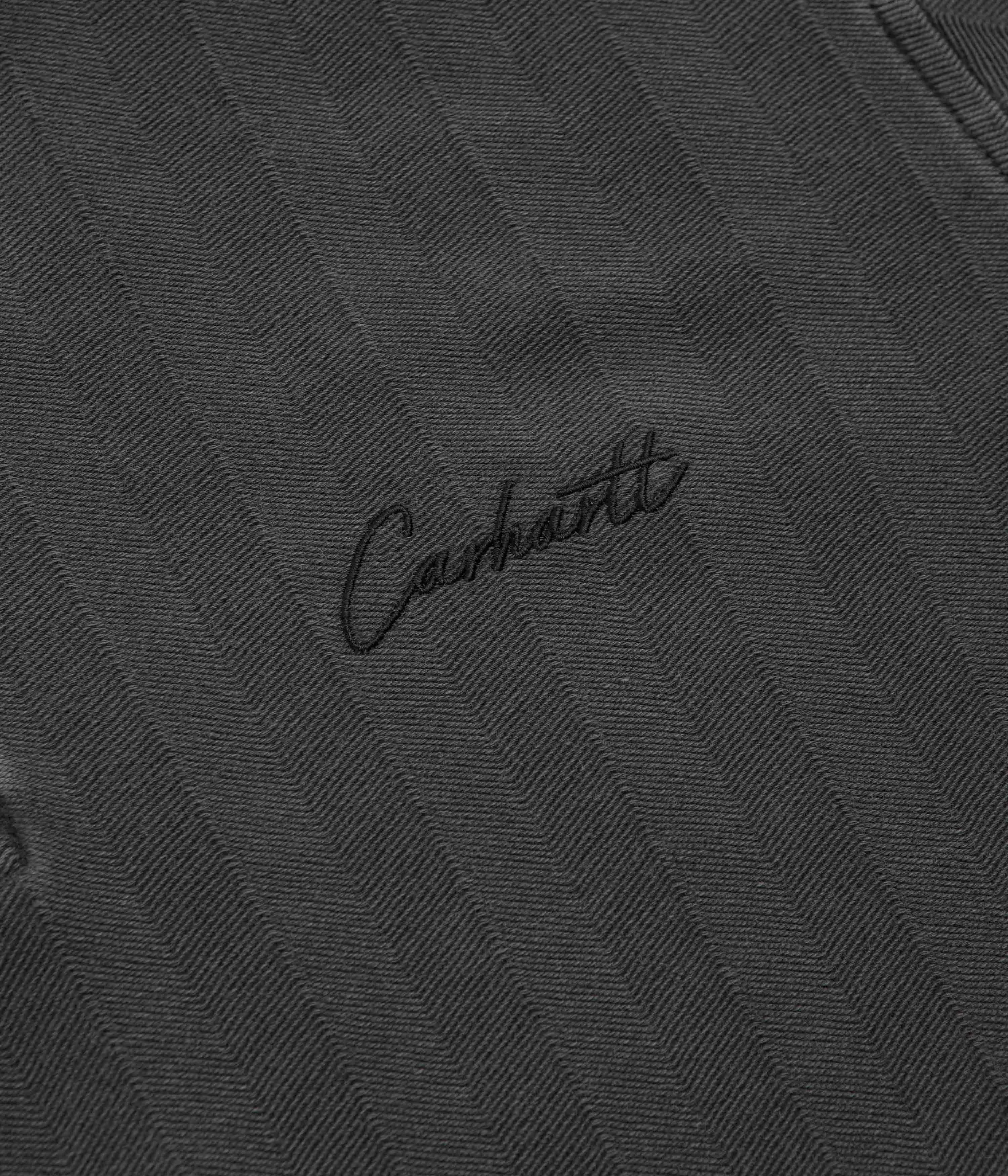Striped Pattern Carhartt Morrison Rugby Shirt - Black