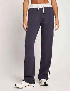 Odor Control Treatment Nikki Wide Leg Jogger - Charcoal