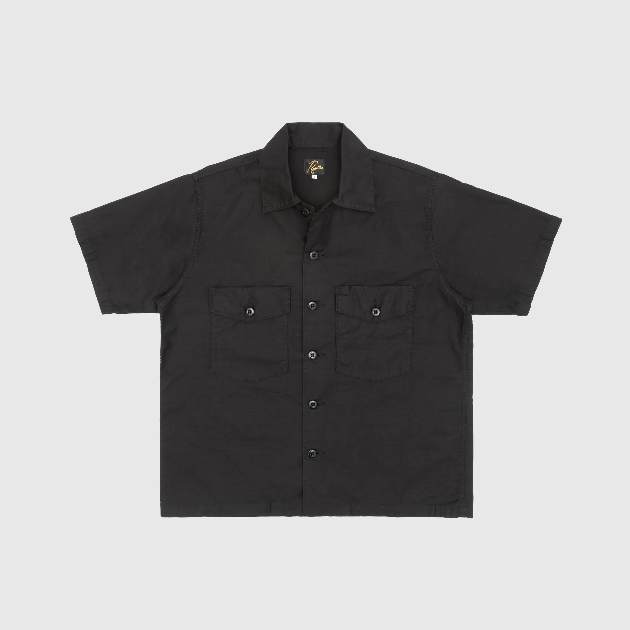 BACK SATEEN S/S FATIGUE SHIRT High-End Finish