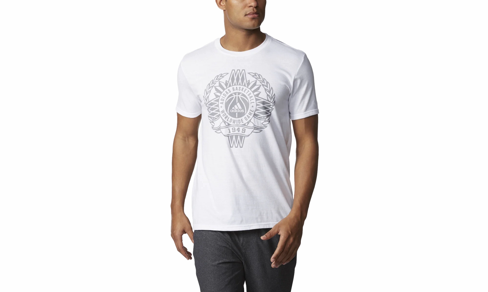Future Glow Mature Charm Global Game Short Sleeve T-Shirt "White / Grey"