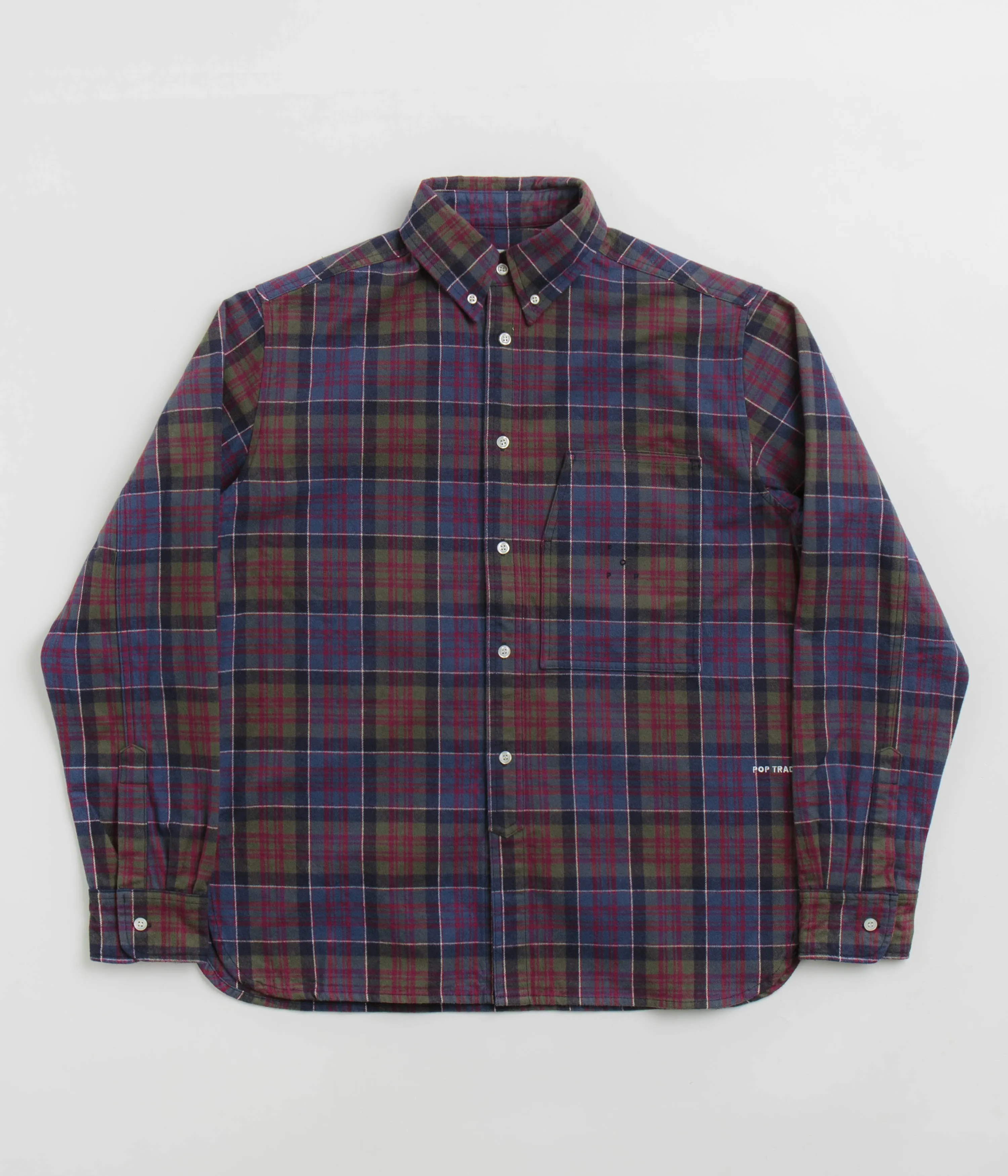 Summer Fashion Pop Trading Company Flannel BD Shirt - Multicolour