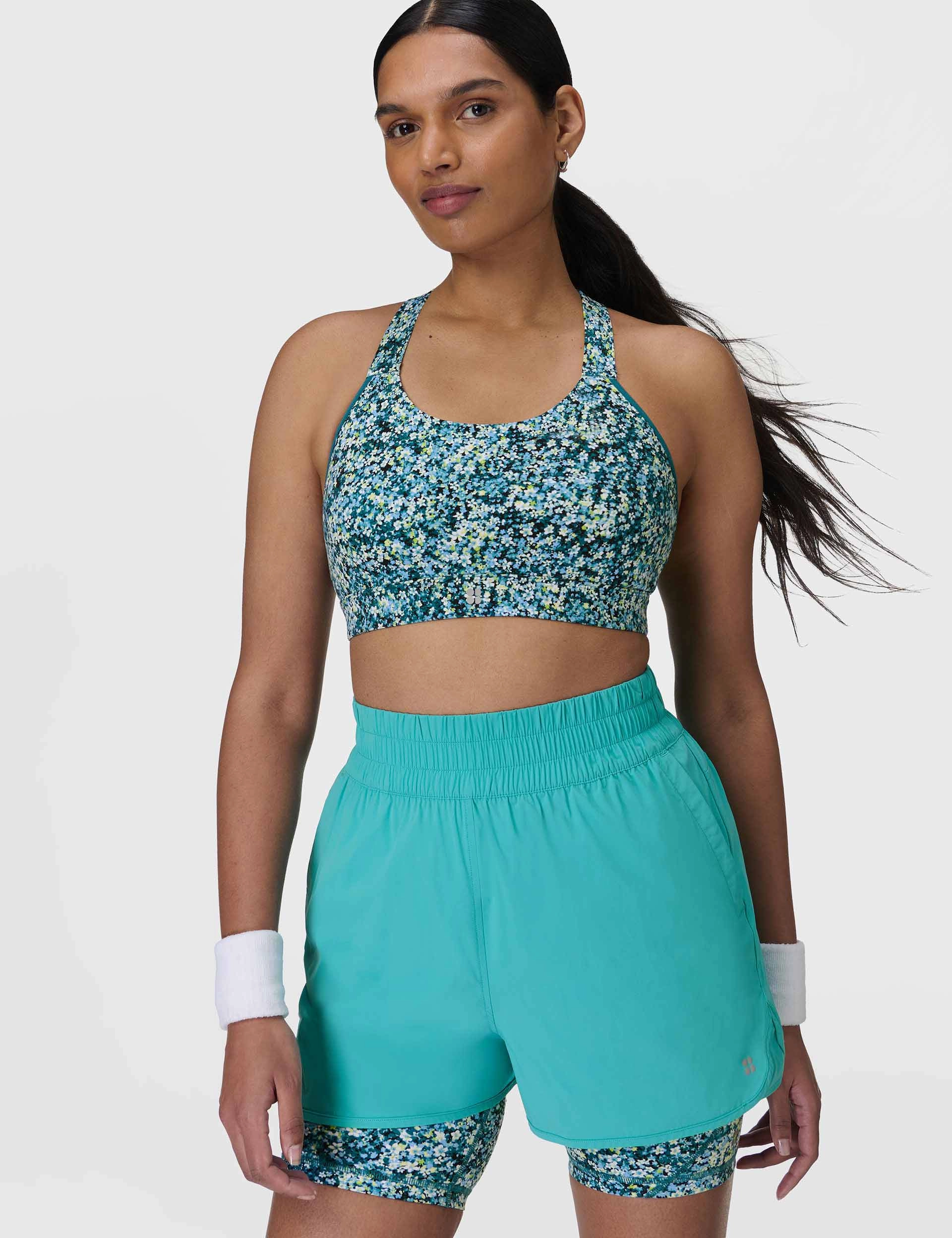 Relay Shell Shorts - Ripple Blue Wedges