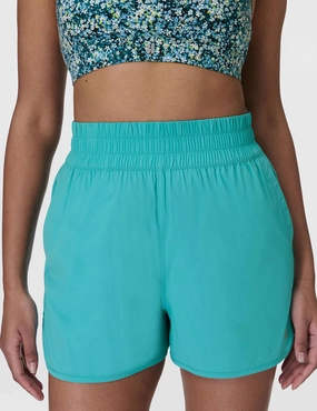Moisture Wicking Material Relay Shell Shorts - Ripple Blue