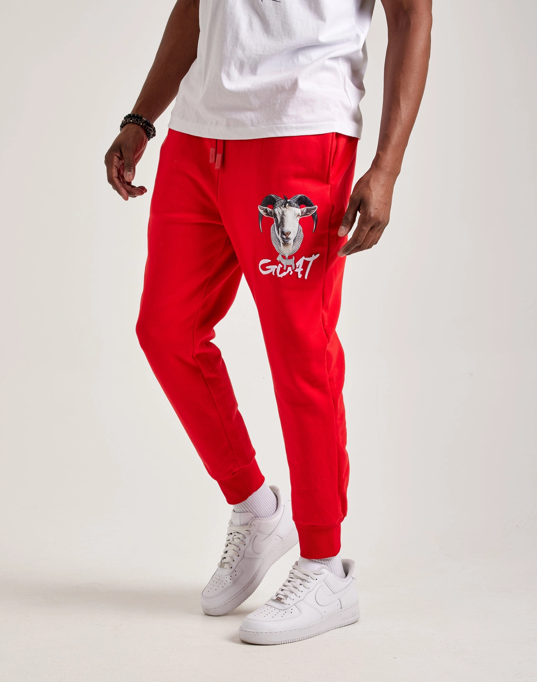 Recycled Polyester Streetz Iz Watchin Goat Fleece Joggers
