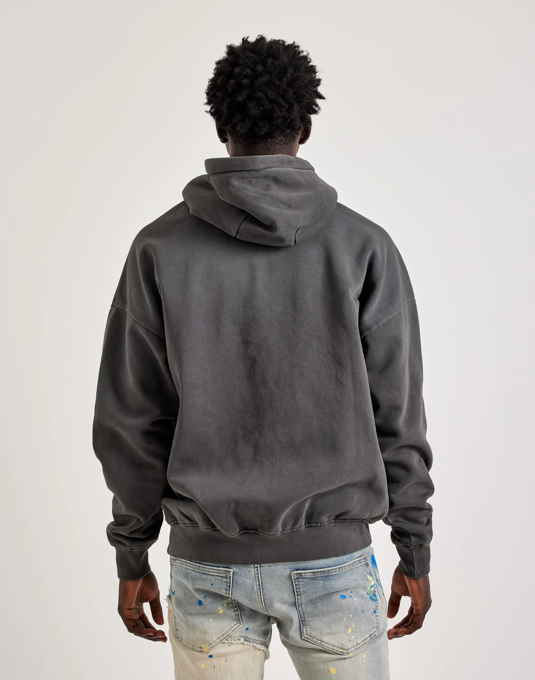 Fearless Mode NonBindingCollar Gneiss Sun-Dried Wash Drop Shoulder Hoodie