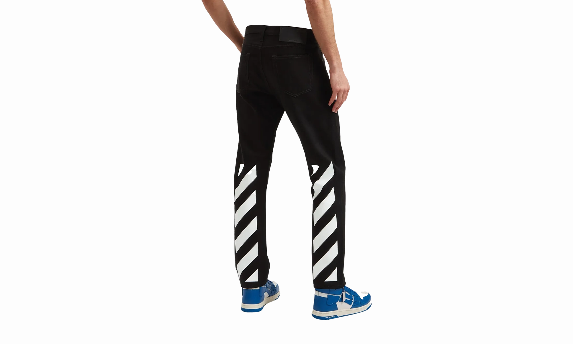 Diag Tab Arrow Slim Jeans "Black/White" Travel Outfit Chill Outfit Date Night
