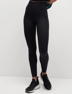 School Sports Plus Size Outdoor Lover Extra Soft Go Move Printed Embossed High Waisted Gym Leggings - Black