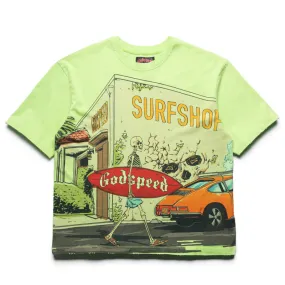 university event Godspeed New York GS Surf Shop Tee - Lime