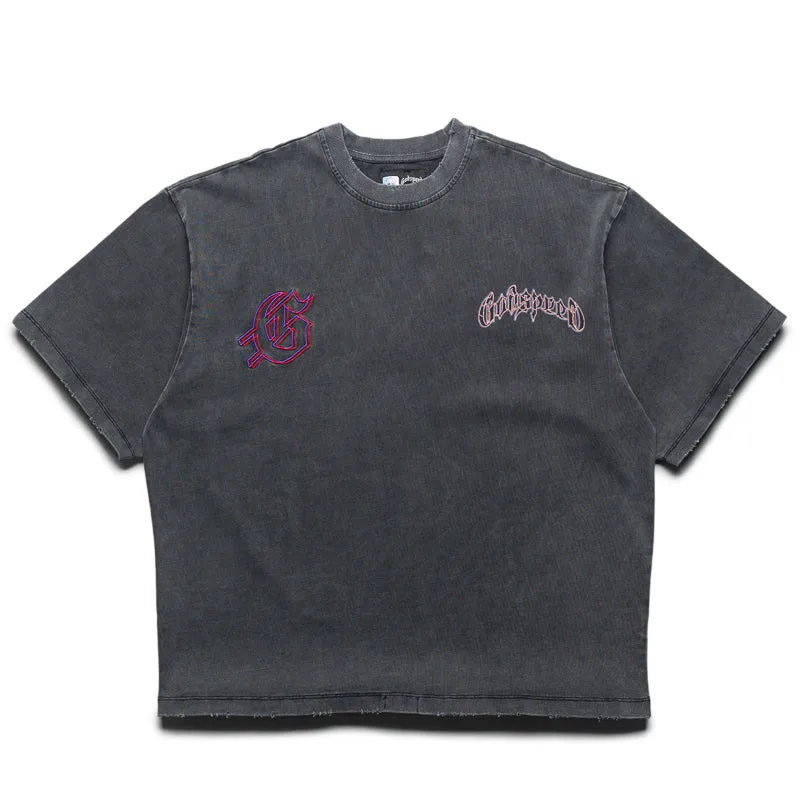 Godspeed New York GSPD Run Club Tee - Grey Wash hunting venue Layering Piece