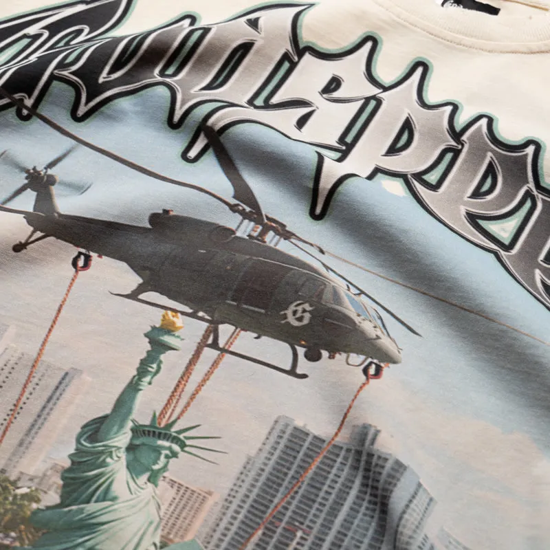 Godspeed New York JFK To MIA Tee - Bone wedding event
