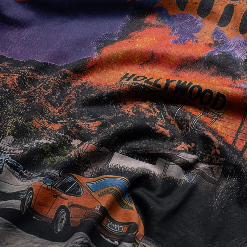 beach event bold hem Godspeed New York Los Scandalous Tee - Black