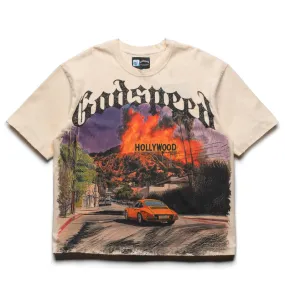 Soft Collar Lining semi-formal style Godspeed New York Los Scandalous Tee - Bone