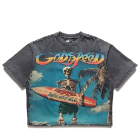 Godspeed New York Miami Surf Club Tee - Grey Wash ethnic hem