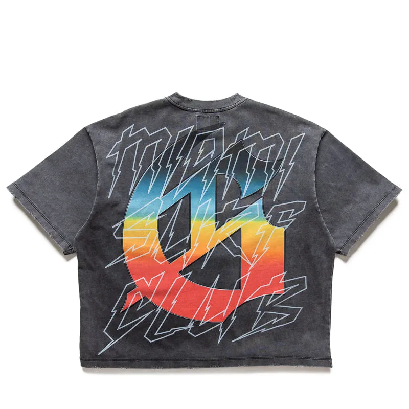 Godspeed New York Miami Surf Club Tee - Grey Wash beach scene City Life