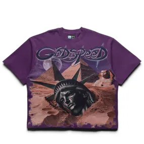 Godspeed New York Mother Cairo Tee - Grape Airbnb sports event
