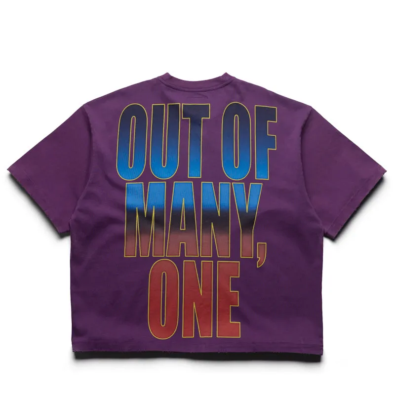 concert venue Godspeed New York Top Spin Tee - Purple Wash