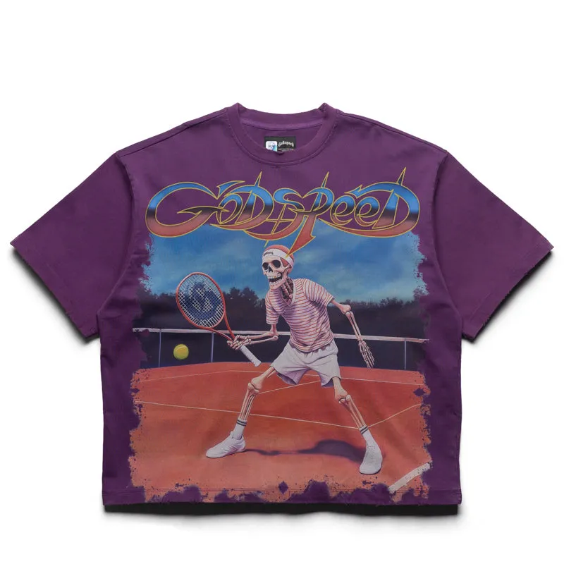 Godspeed New York Top Spin Tee - Purple Wash High-waisted