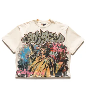Godspeed New York Vandal Tee - Bone Quilted Pattern