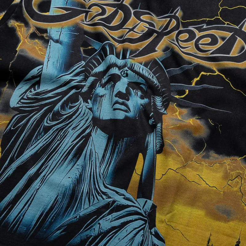 Sleeveless Godspeed New York Voltage Tee - Yellow