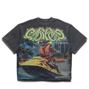 American size Godspeed New York Wave Runner Tee - Grey Wash
