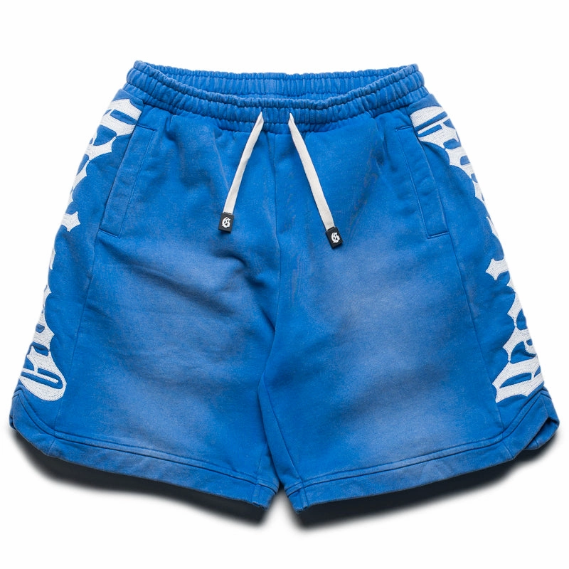 Godspeed New York Courtside Shorts - Blue Sun-Fade Unique Pattern equestrian wear