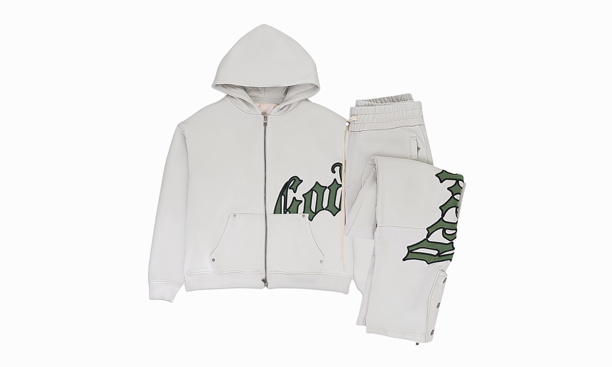 Linen Soul Quick Core Godspeed OG Logo Sweatsuit "GREEN"