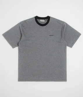 Soft Texture Moisture Wicking Fabric Carhartt Pique T-Shirt - Black / White / Black