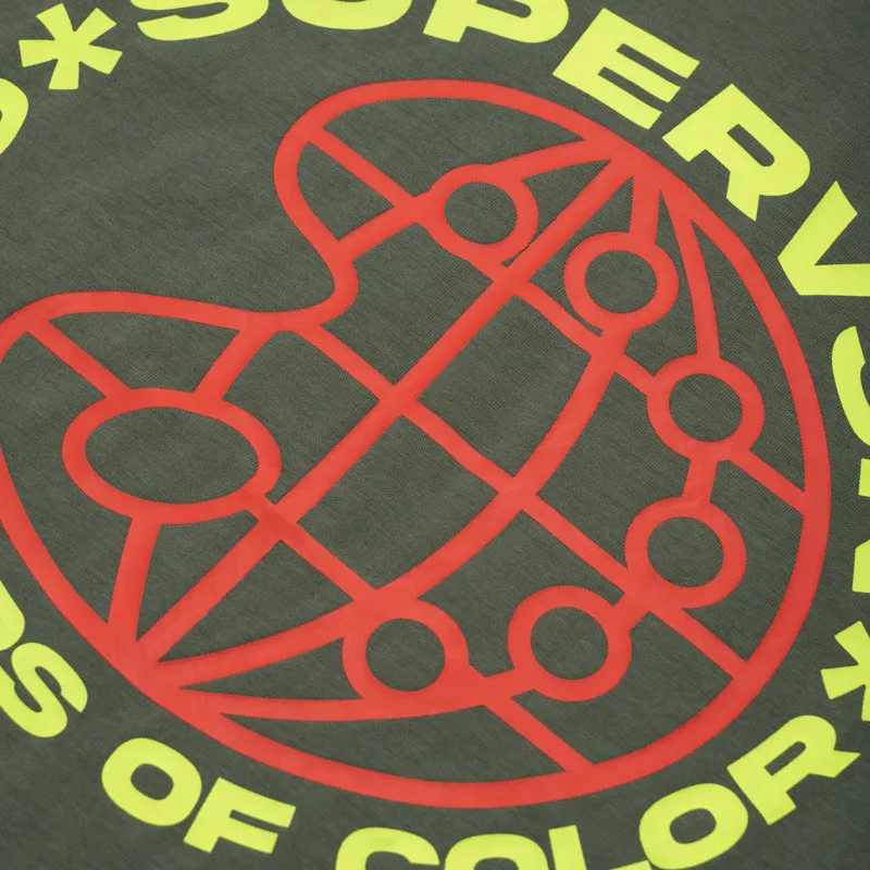 Cuffed Sleeves Supervsn Creators Of Color Tee - Moss