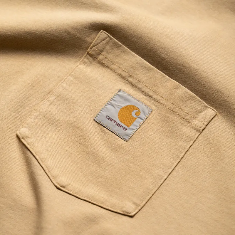 Elastic waist Carhartt WIP Hudson Pocket Tee - Dusty Hamilton Brown