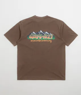 zoo A-line silhouette Gramicci Mountaineering T-Shirt - Brown Pigment