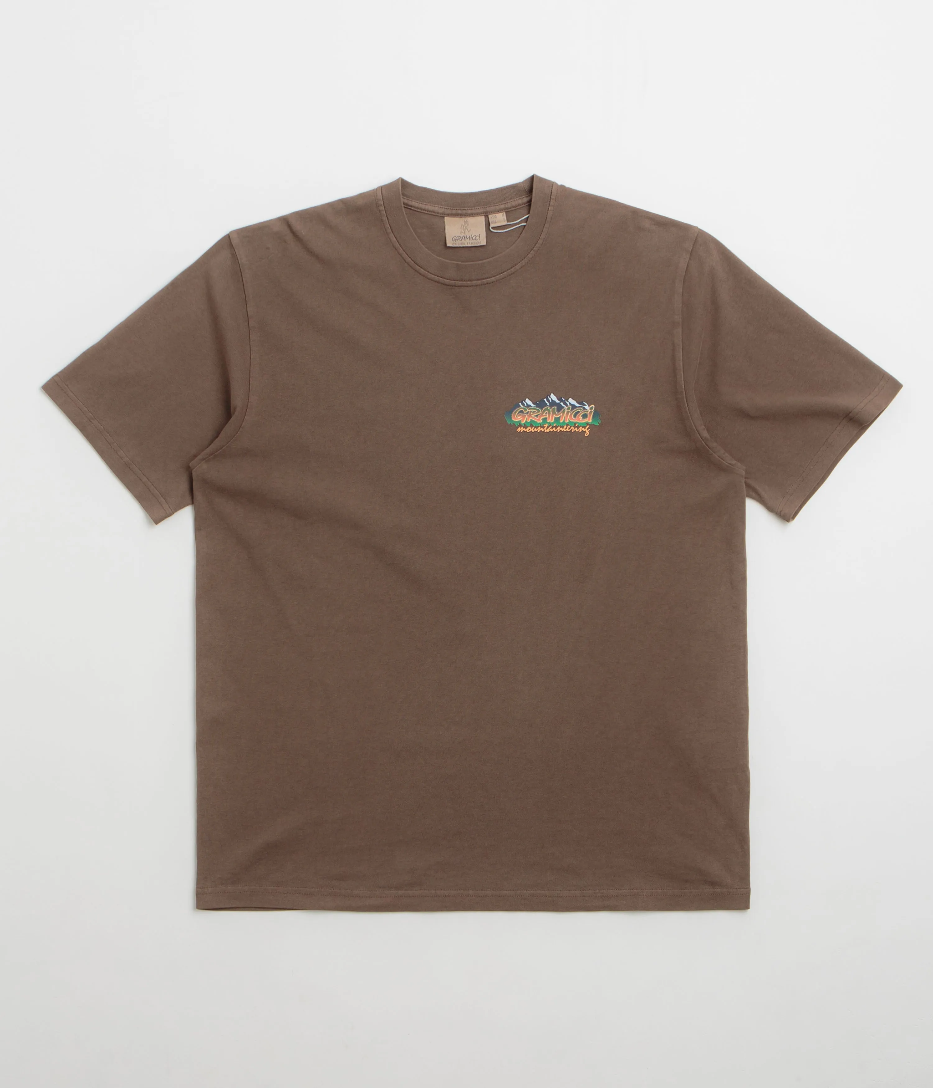 Sweat Wicking Comfort Fit Gramicci Mountaineering T-Shirt - Brown Pigment