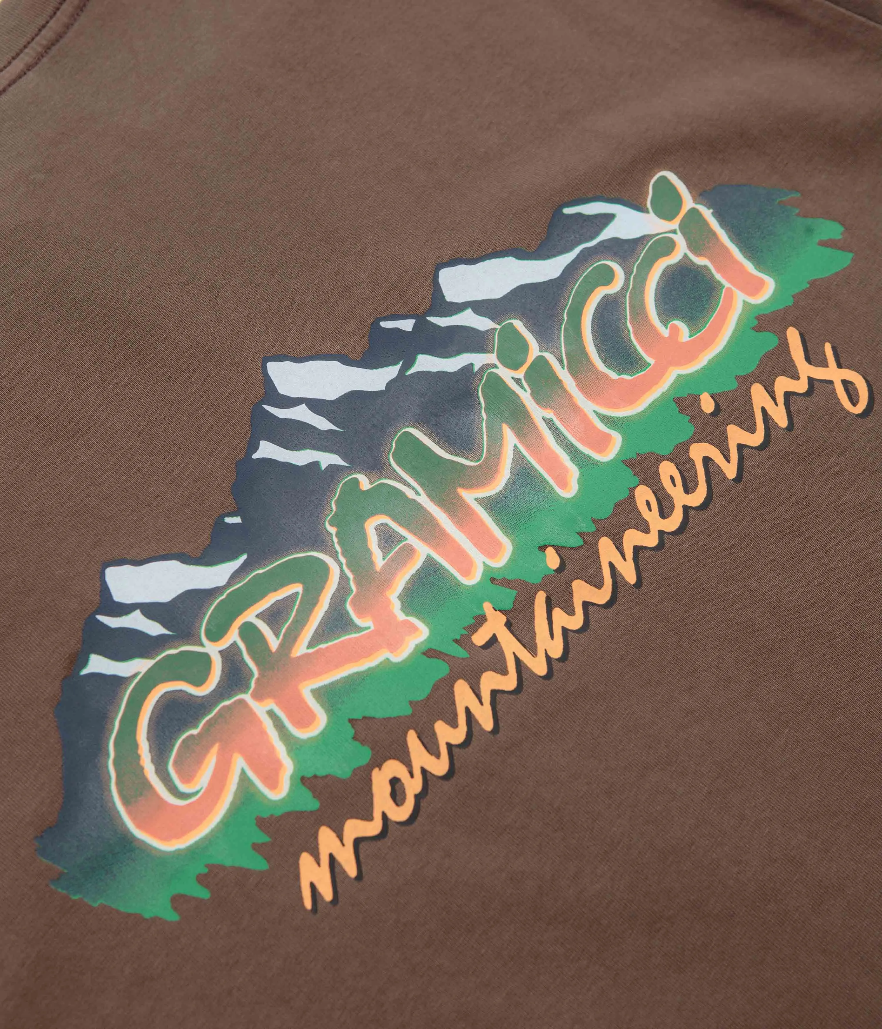 ruffles Gramicci Mountaineering T-Shirt - Brown Pigment
