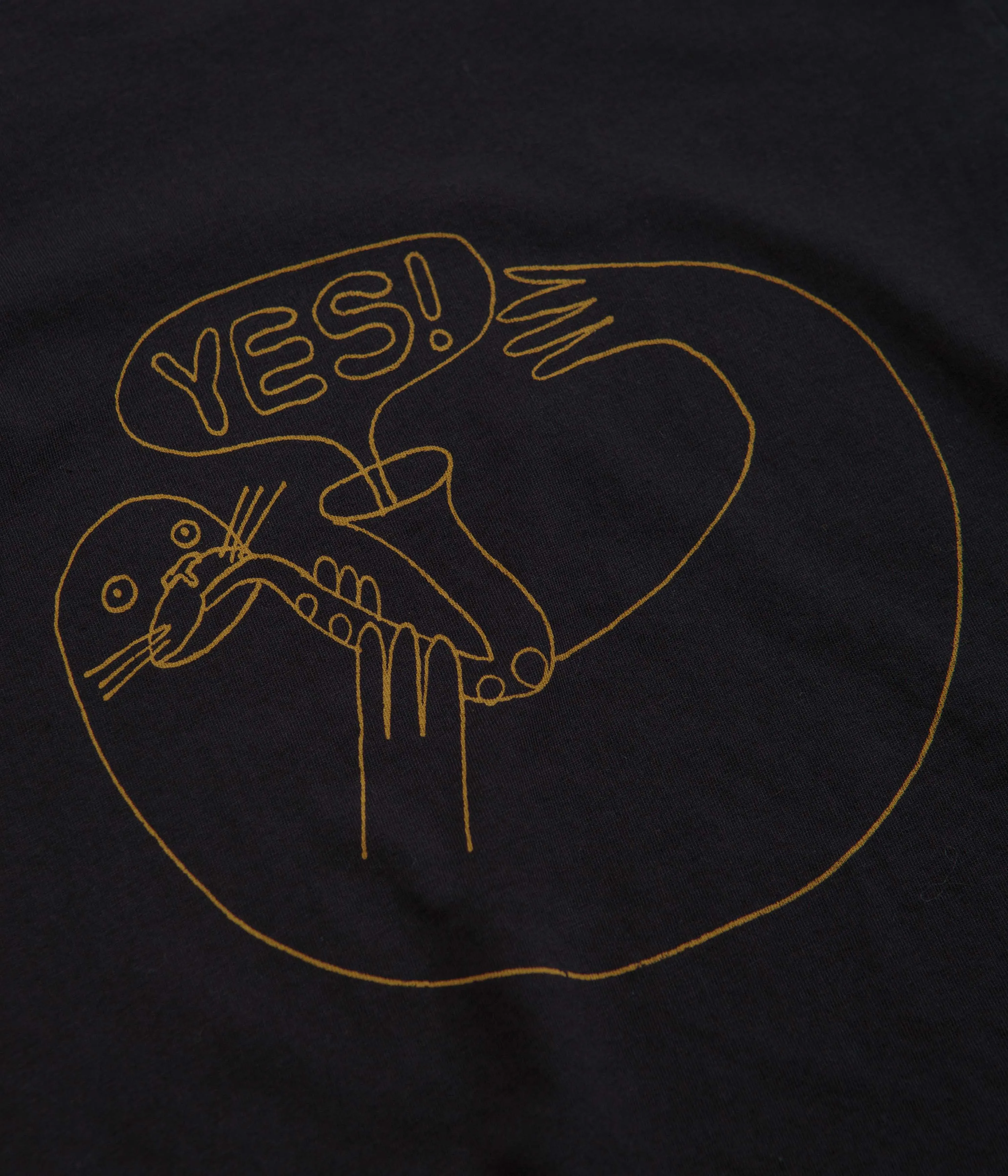 Indoor clothing Yoga wear Mollusk Kids Dude Yes T-Shirt - Black Indigo