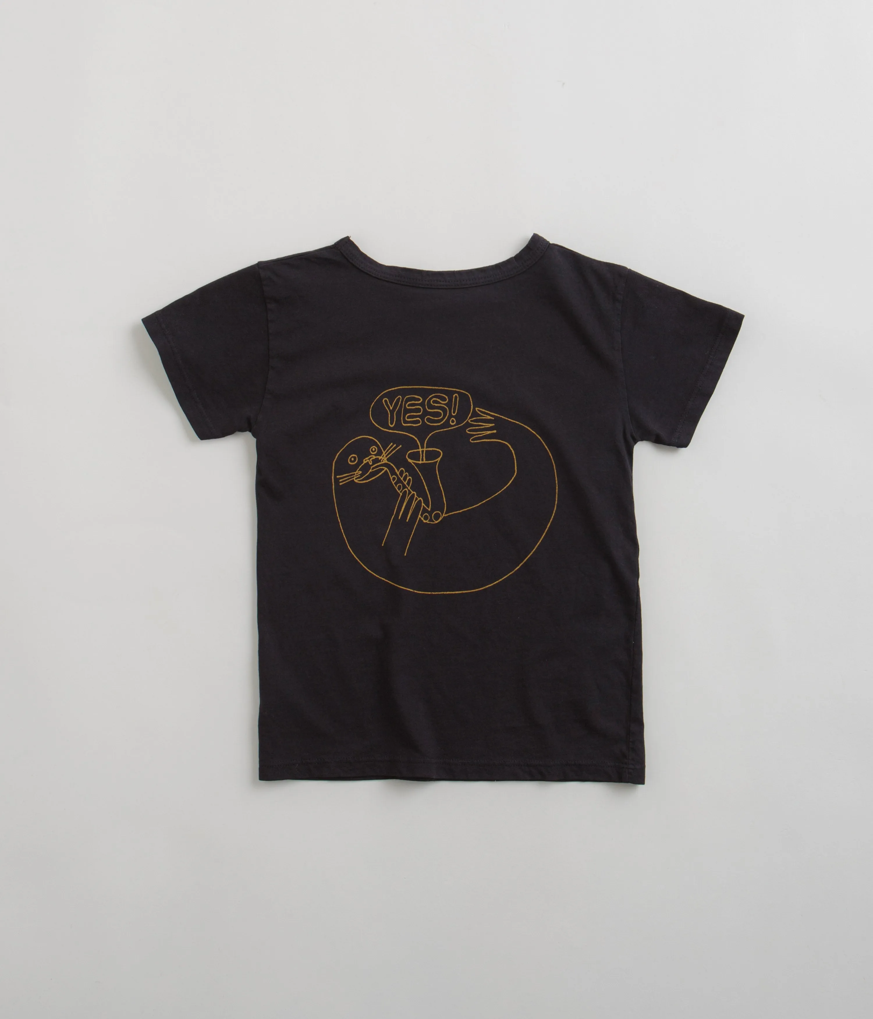 Mollusk Kids Dude Yes T-Shirt - Black Indigo Outdoor Activity