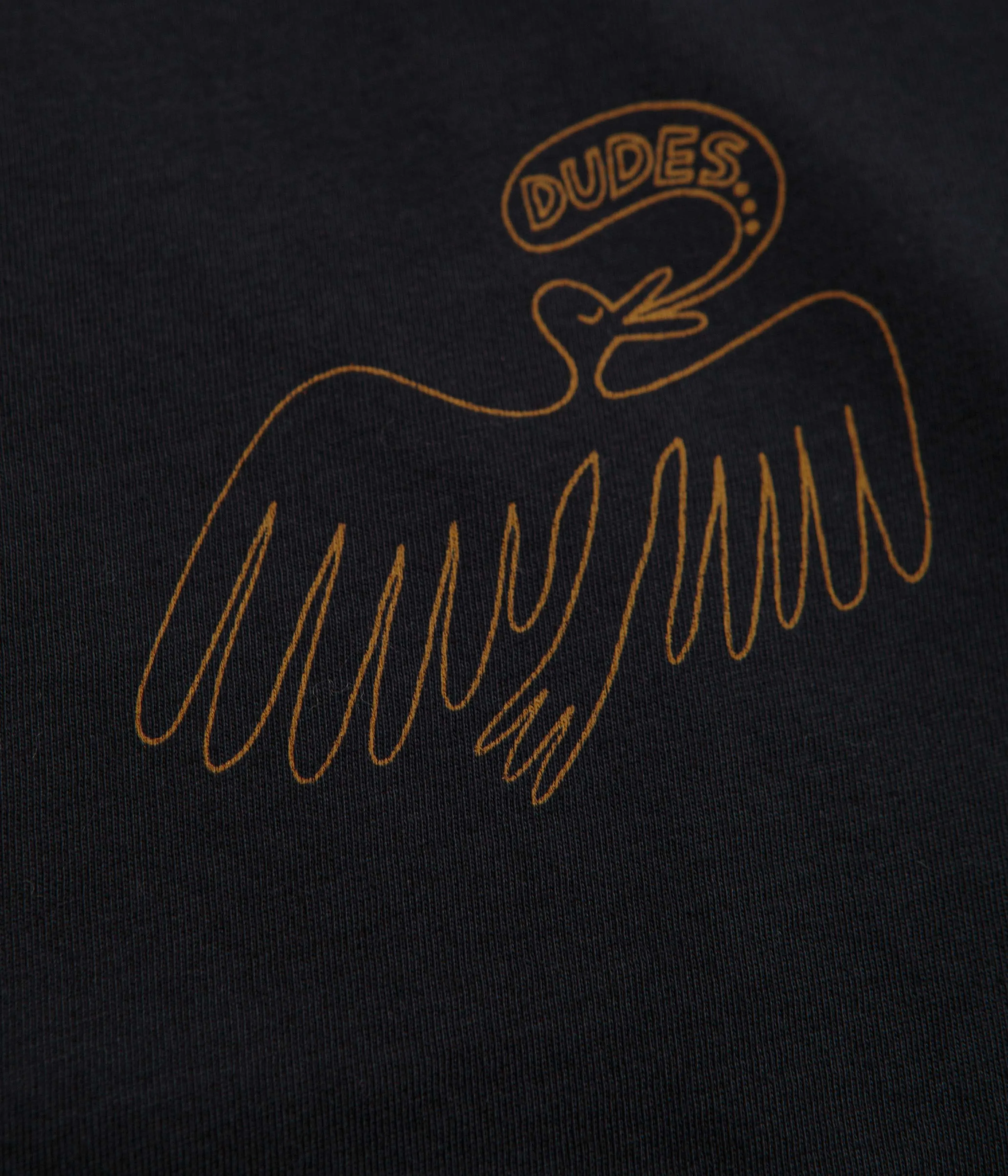cycling outfit Mollusk Kids Dude Yes T-Shirt - Black Indigo