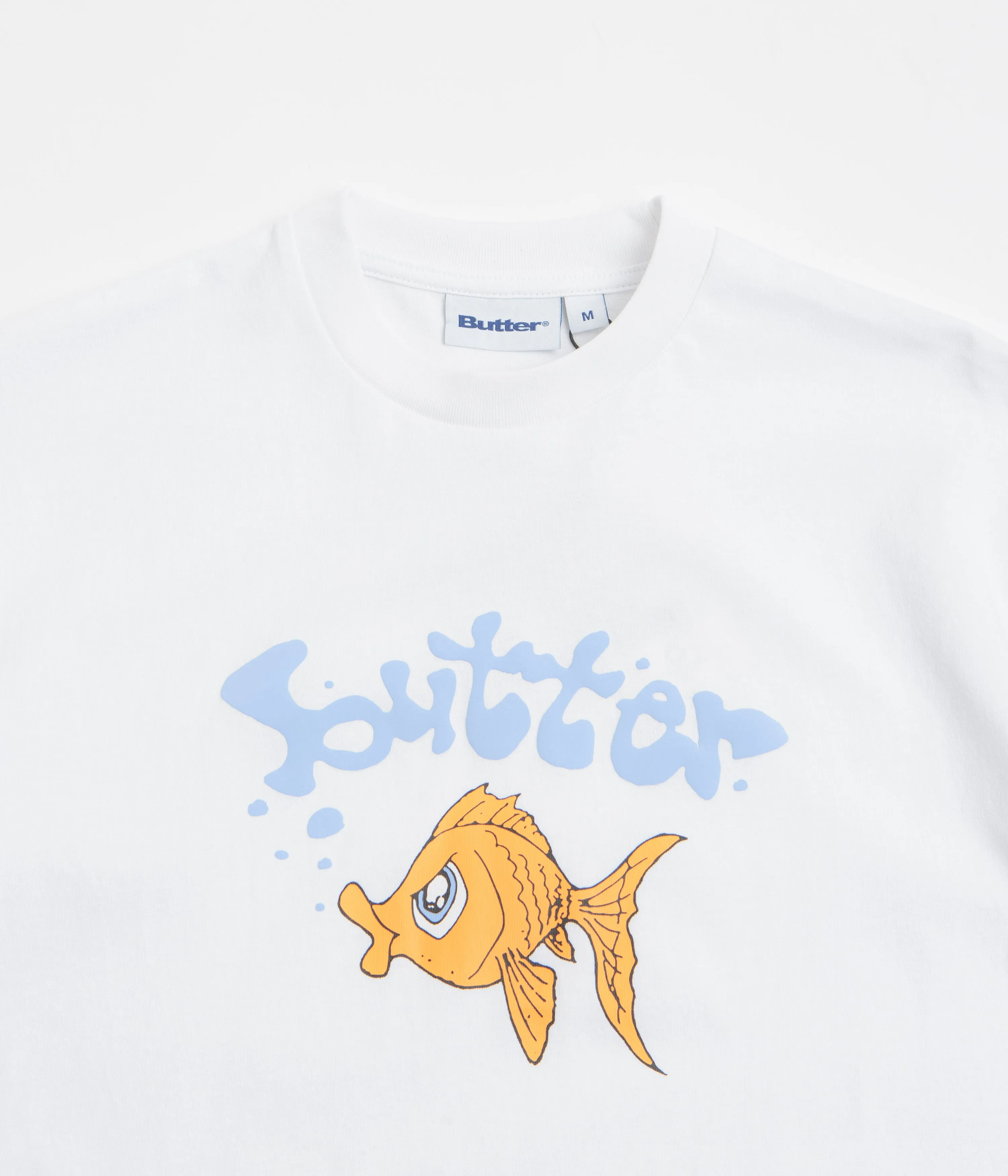 Butter Goods Goldfish T-Shirt - White fall season Adjustable