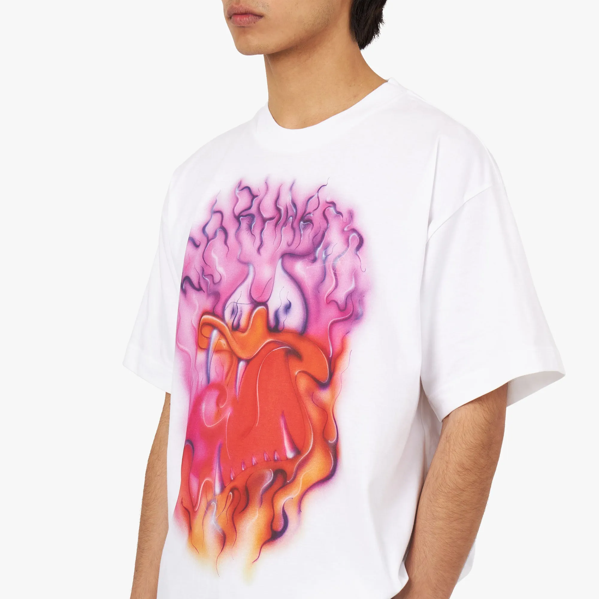 Midi length Carhartt WIP Babybrush Duck T-shirt / White