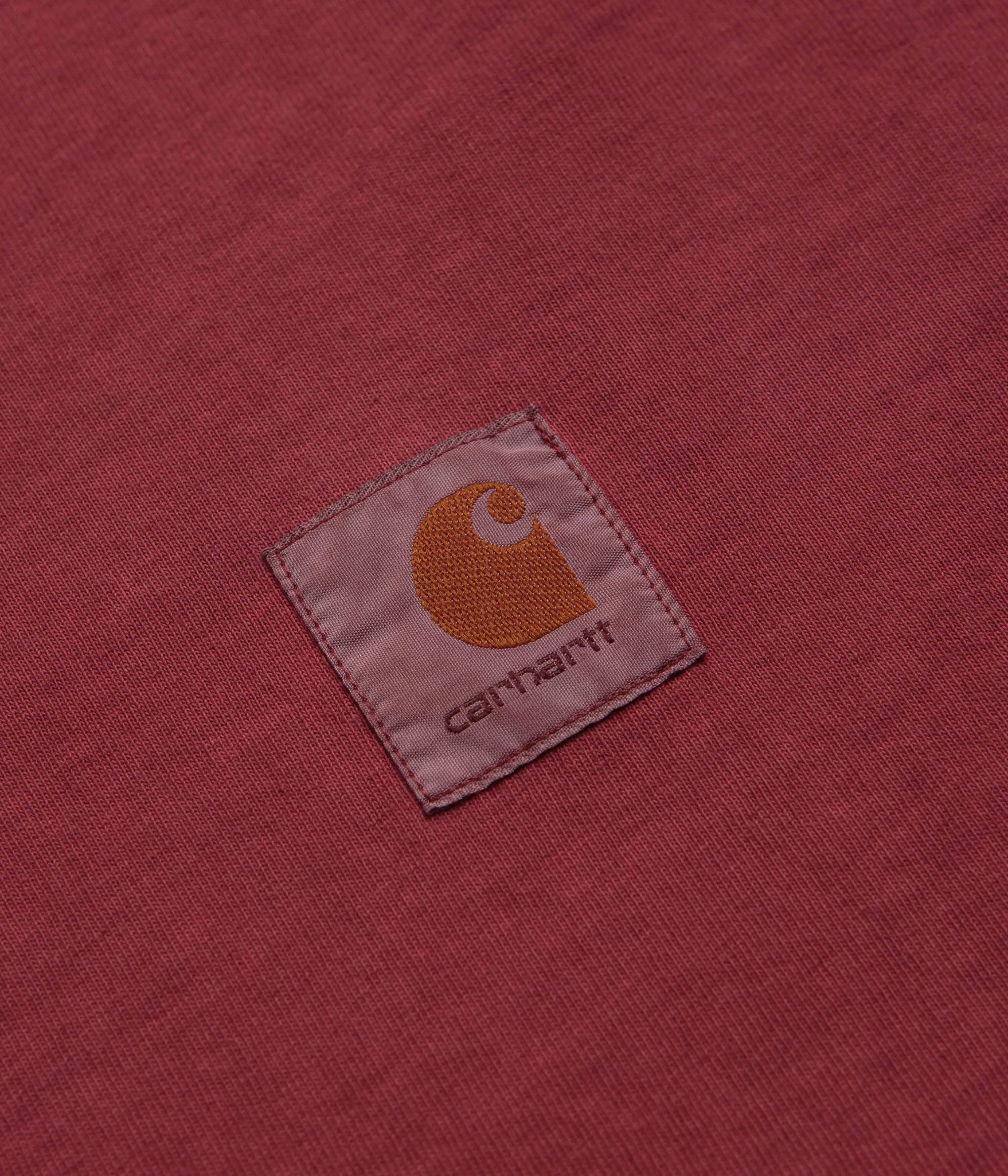 Carhartt Vista Long Sleeve T-Shirt - Scarlet Short Length