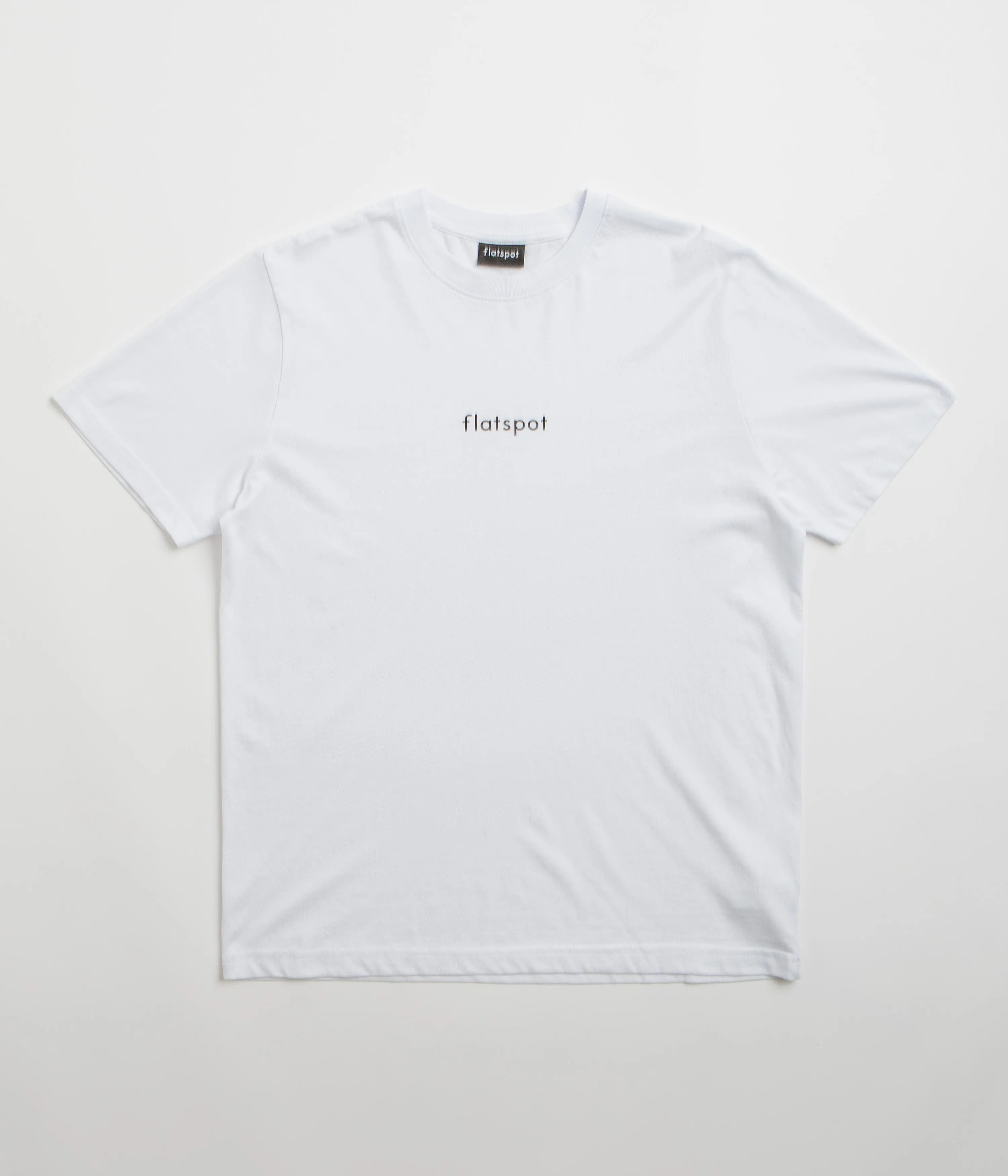 flatspot Lowercase Logo T-Shirt - White classic waist football event
