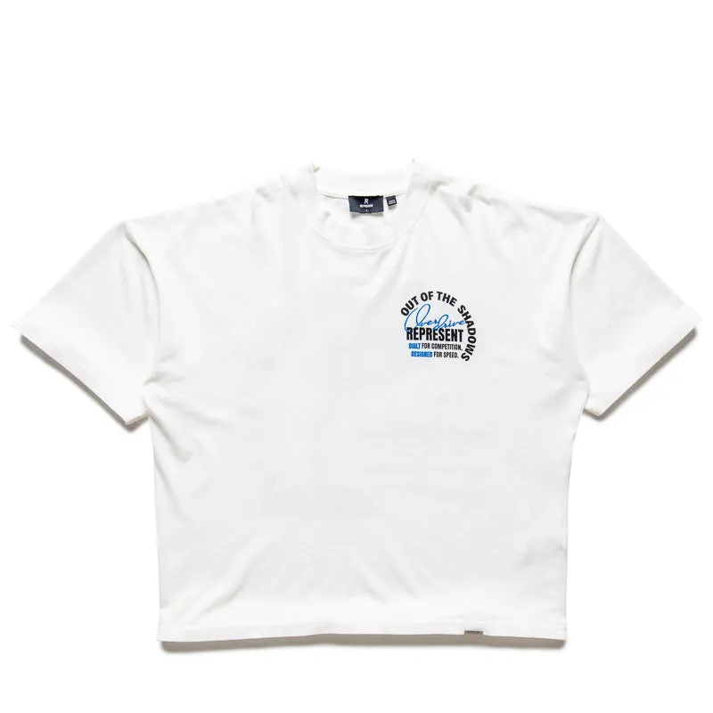Brushed Cotton Blend Soft Represent Out Of The Shadows Tee - Flat White
