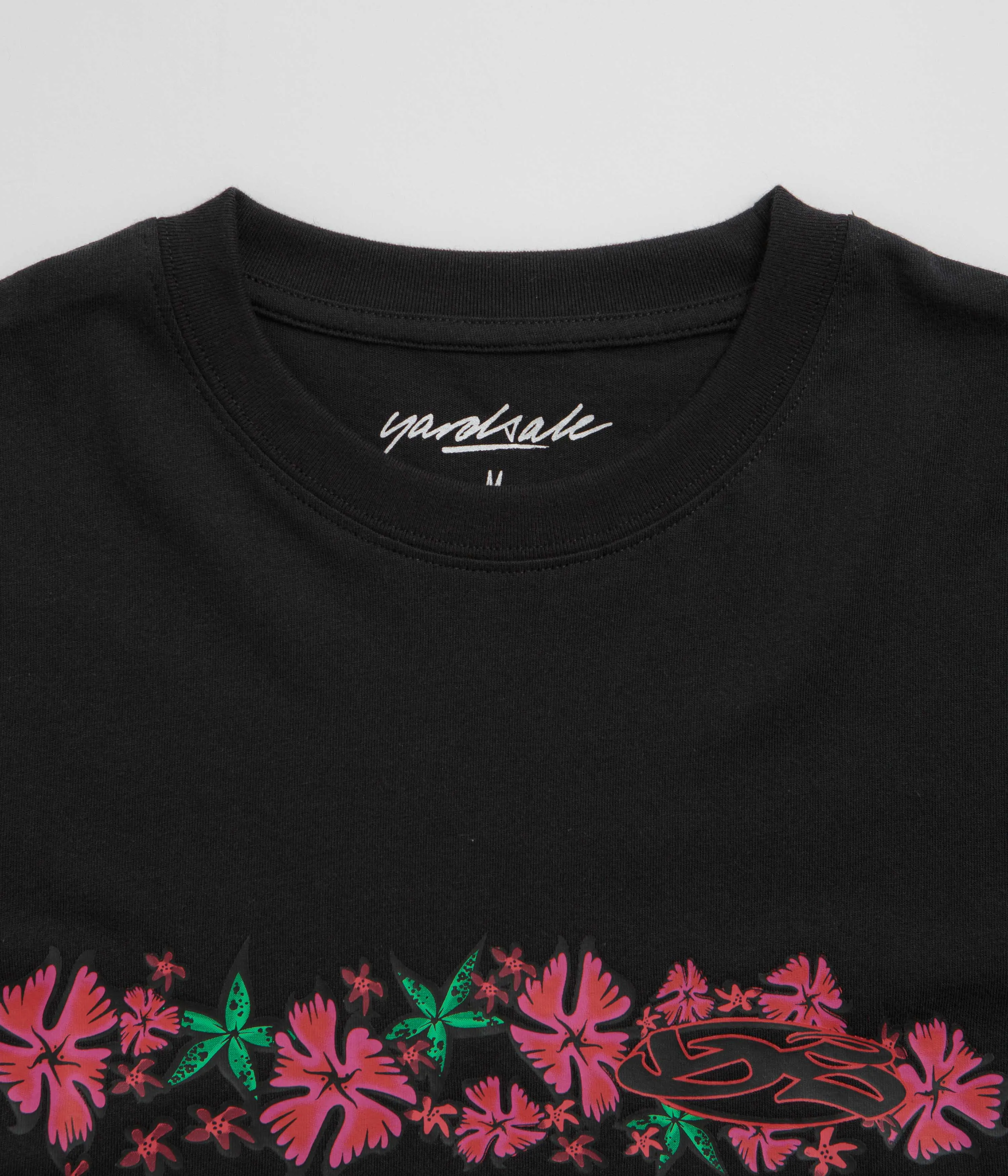 classic waist Pullover Yardsale Flower T-Shirt - Black